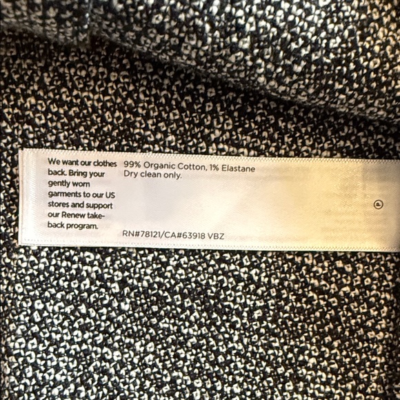 Eileen Fisher Stand Collar Stretch Organic Cotton Tweed Vest, M, EUC - Picture 10 of 10